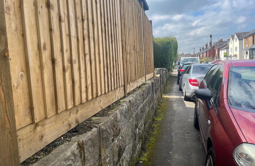 Pavement parking on Grovehill Road, Redhill