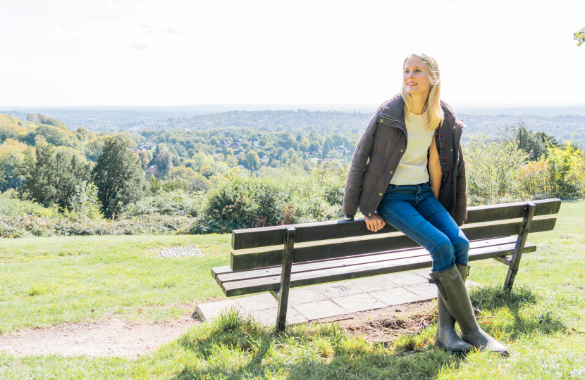 Rebecca Paul on Reigate Hill