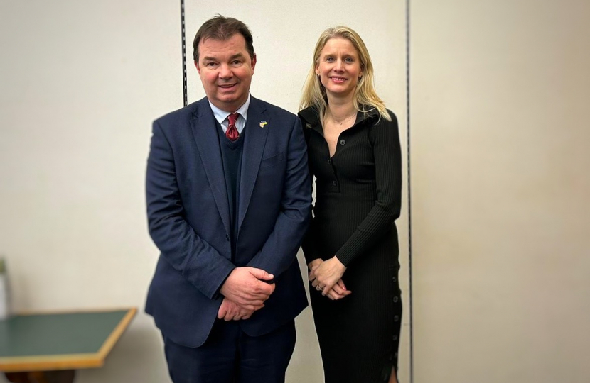 Rebecca Paul and Guy Opperman, MP, Minister for Roads and Local Transport