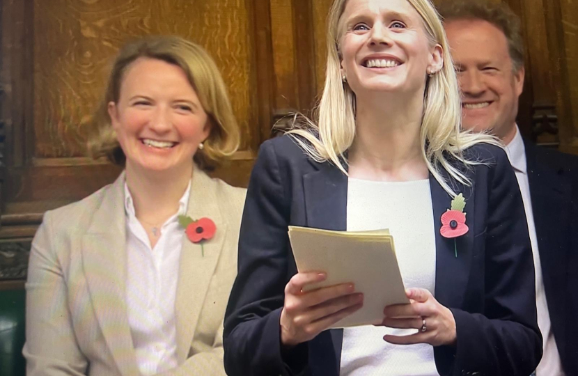 Rebecca Paul's maiden speech with Katie Lam and Greg Stafford in background